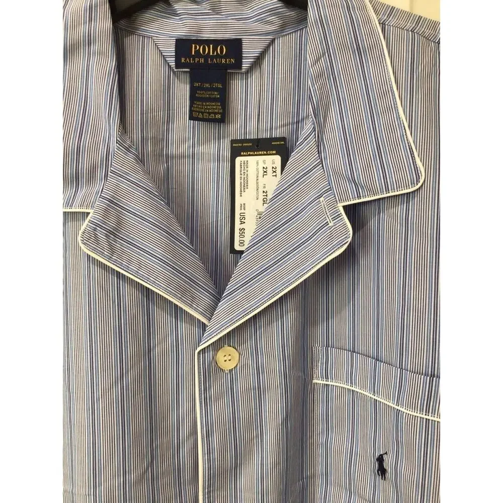 NWT❤️Polo Ralph Lauren Men's Pony Logo Sleepwear Top- 2XL